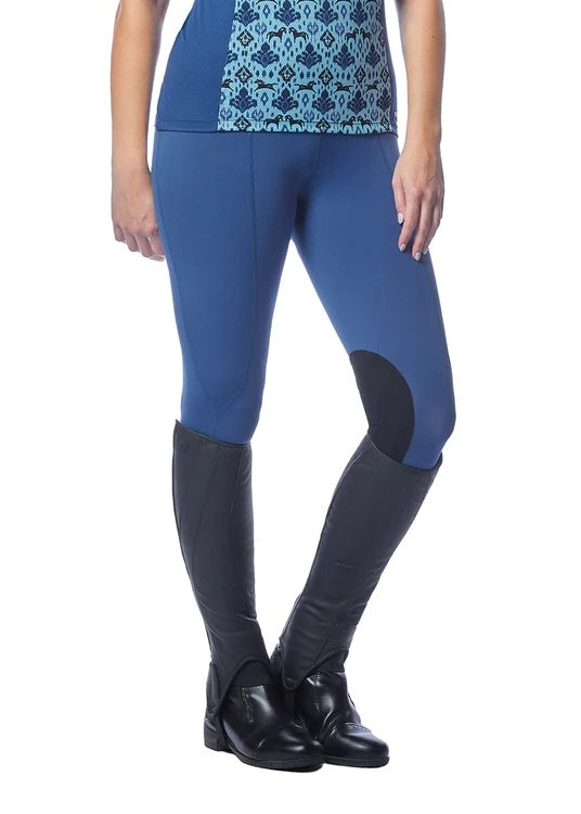 Kerrits Ladies Flow Rise Knee Patch Performance Tights
