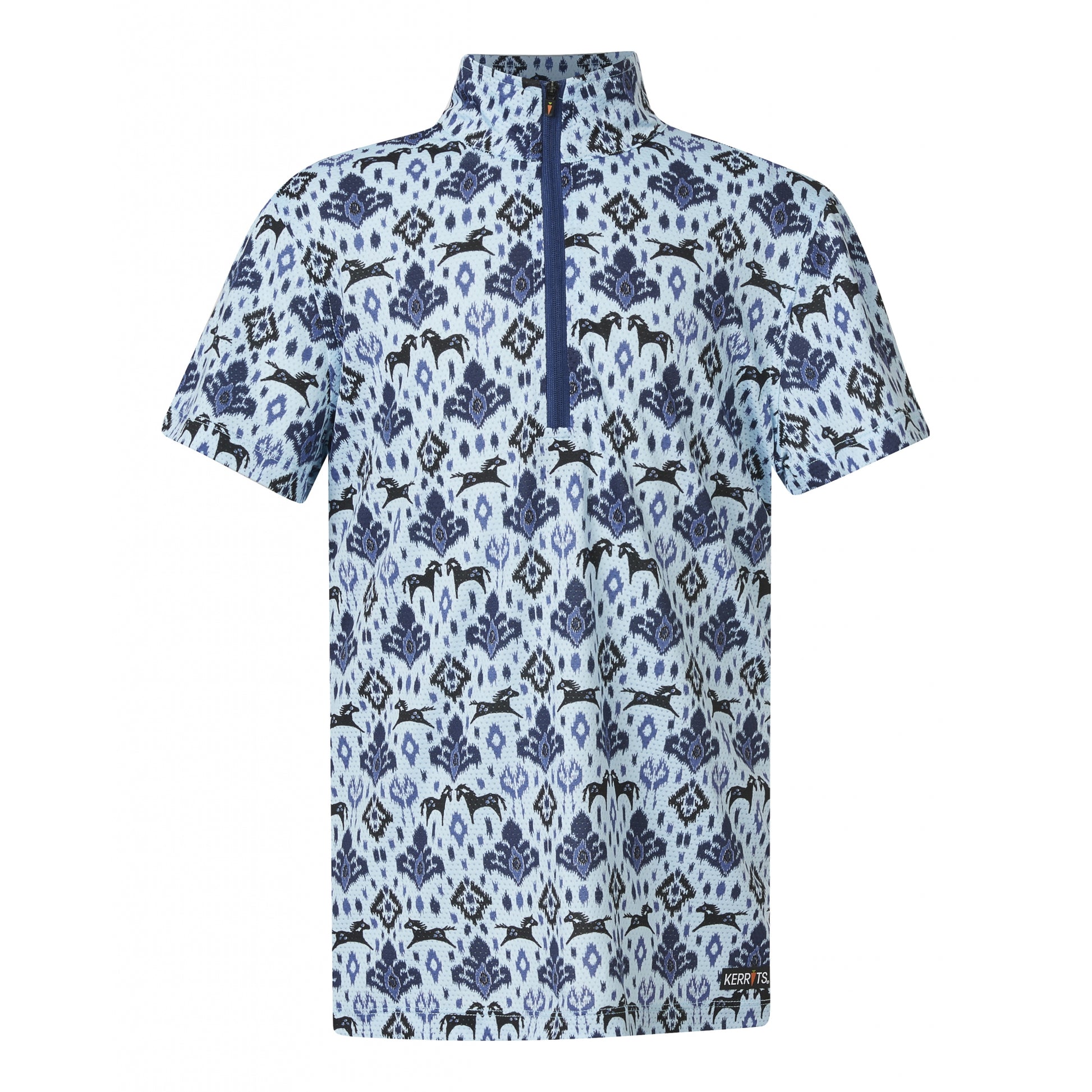 Kerrits Kids Always Cool Ice Fil Short Sleeve Shirt - Print
