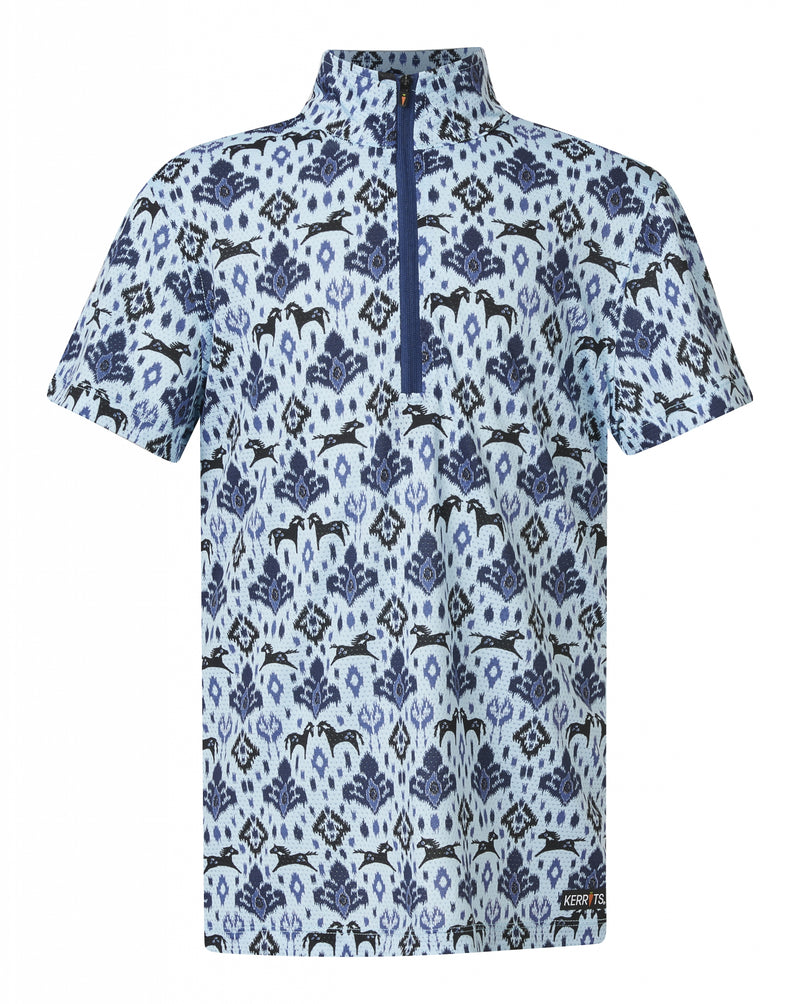Kerrits Kids Always Cool Ice Fil Short Sleeve Shirt - Print
