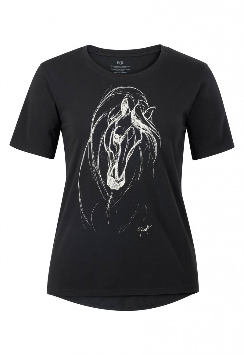 EQL by Kerrits Ladies Graceful Horse Tee Shirt