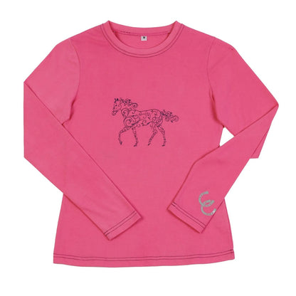 EquiStar Kids Graphic Long Sleeve Tee Shirt