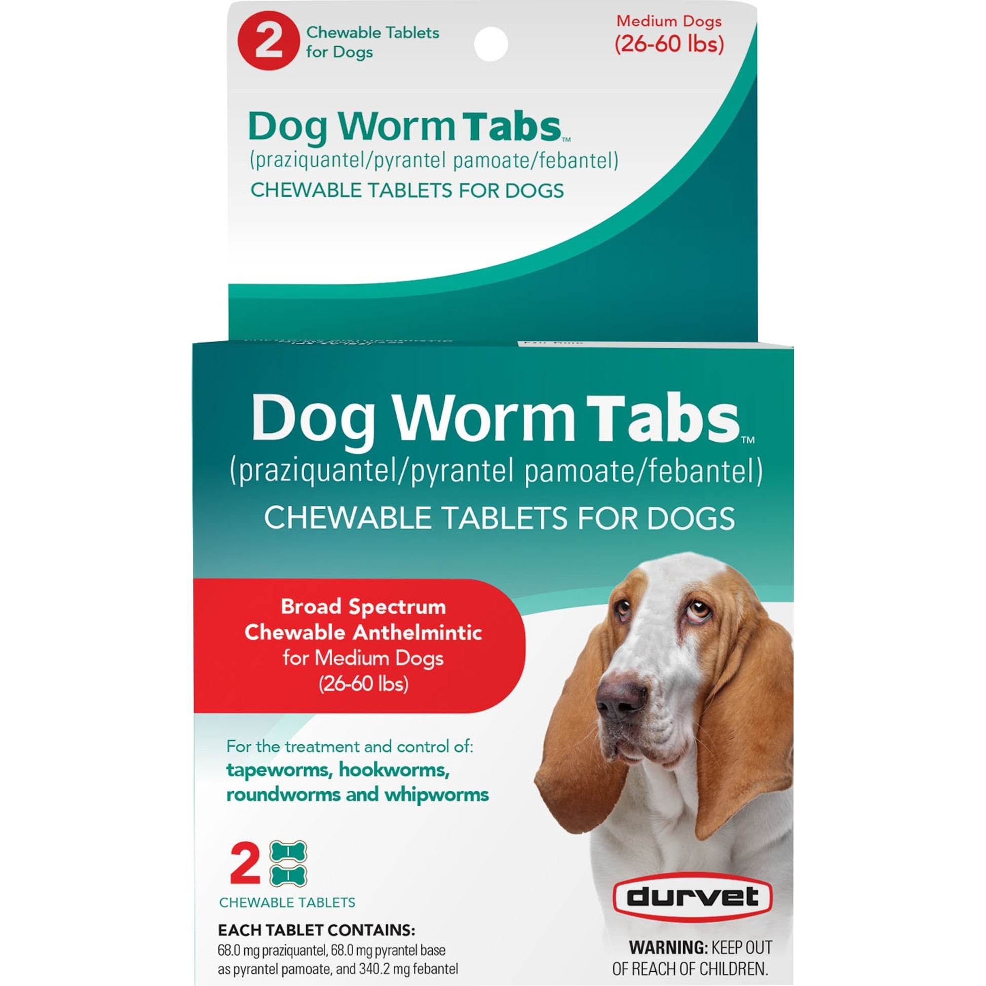 Durvet Dog Worm Chewable Tabs