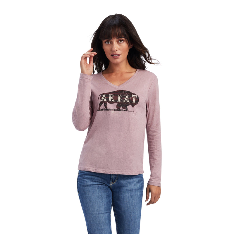Ariat Ladies REAL Chest Logo Relaxed Tee Shirt