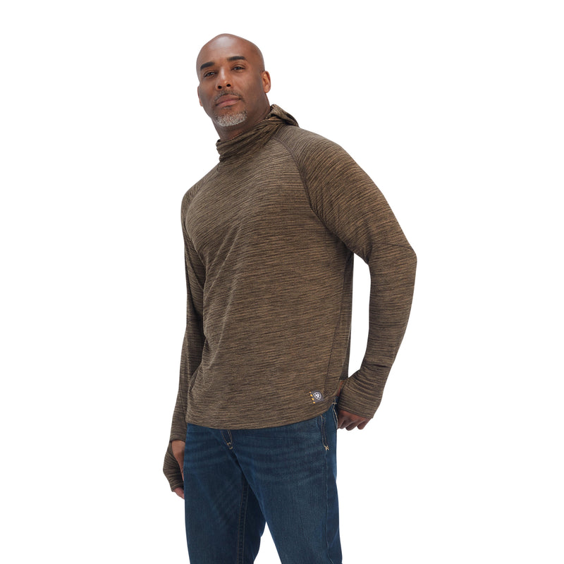 Ariat Mens Rebar Gridwork Balaclava Baselayer Shirt