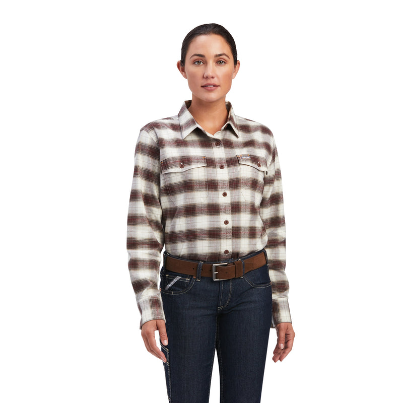 Ariat Ladies Rebar Flannel DuraStretch Work Shirt