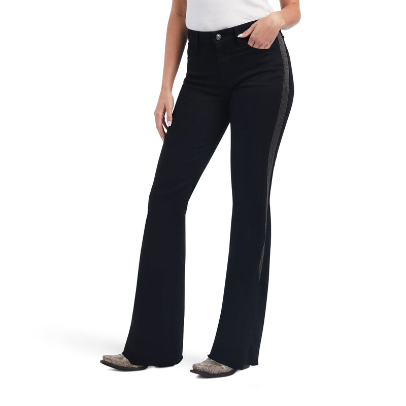 Ariat Ladies Slim Trouser Chain Stripe Wide Leg Jeans