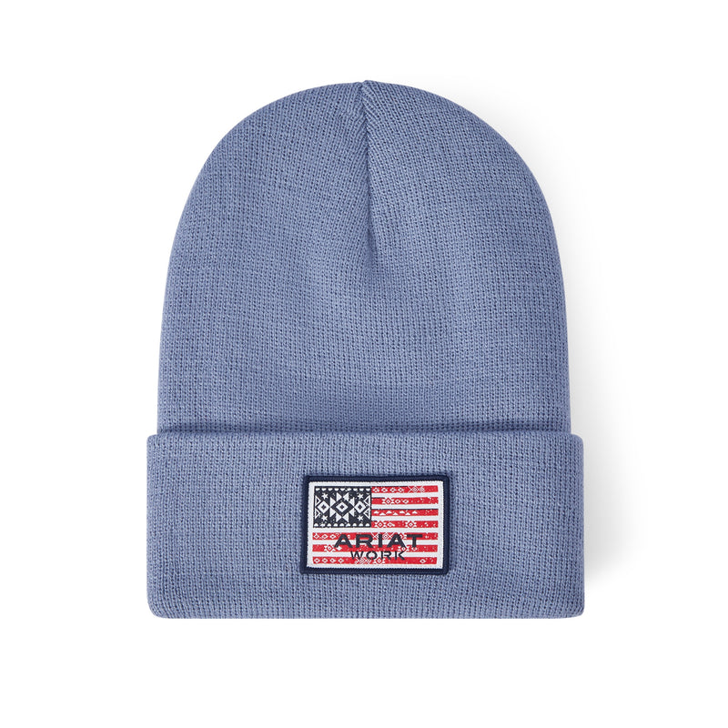 Ariat Ladies Rebar Southwest Flag Patch Beanie