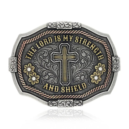 Montana Silversmiths Strength and Shield Attitude Buckle