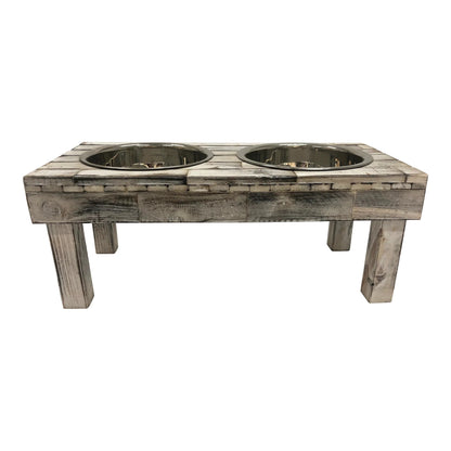 Huntley Equestrian Pet Berjen Elevated Table Double Feeder