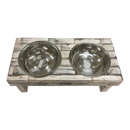 Huntley Equestrian Pet Berjen Elevated Table Double Feeder