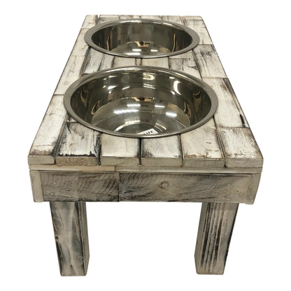 Huntley Equestrian Pet Berjen Elevated Table Double Feeder