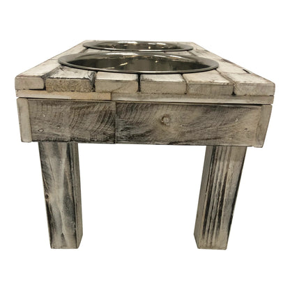Huntley Equestrian Pet Berjen Elevated Table Double Feeder