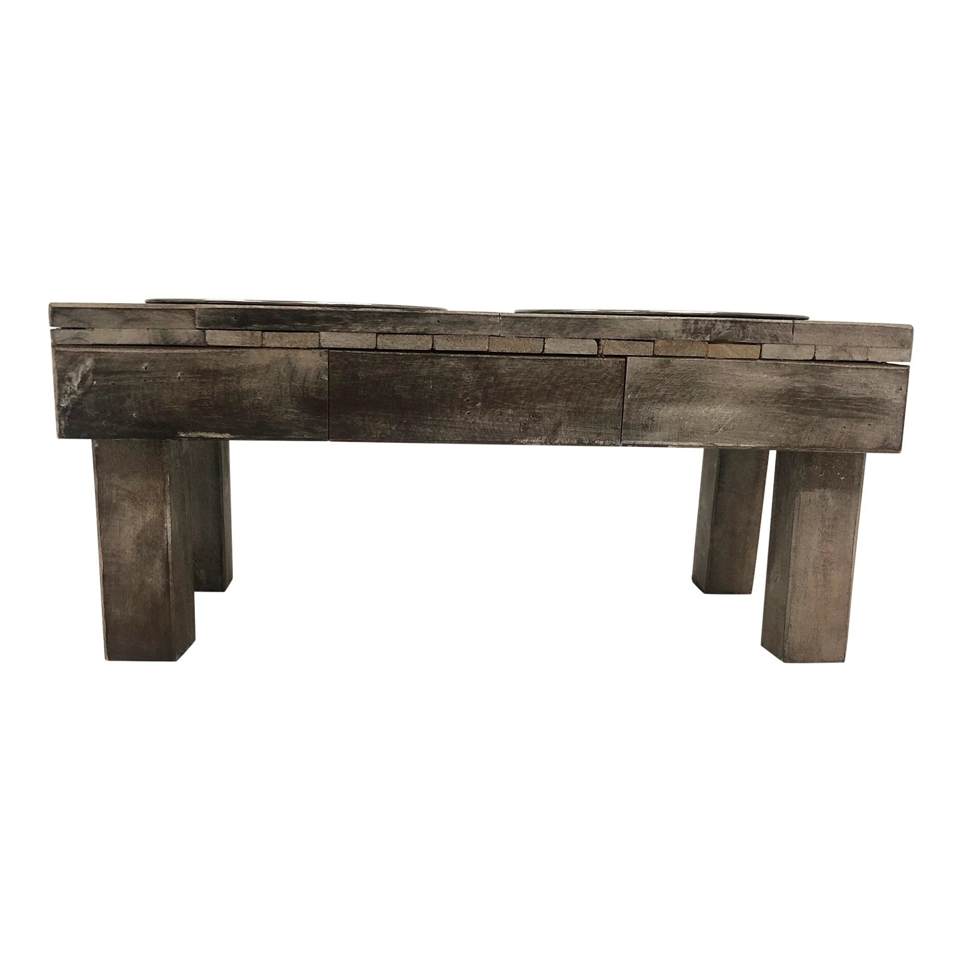 Huntley Equestrian Pet Berjen Elevated Table Double Feeder