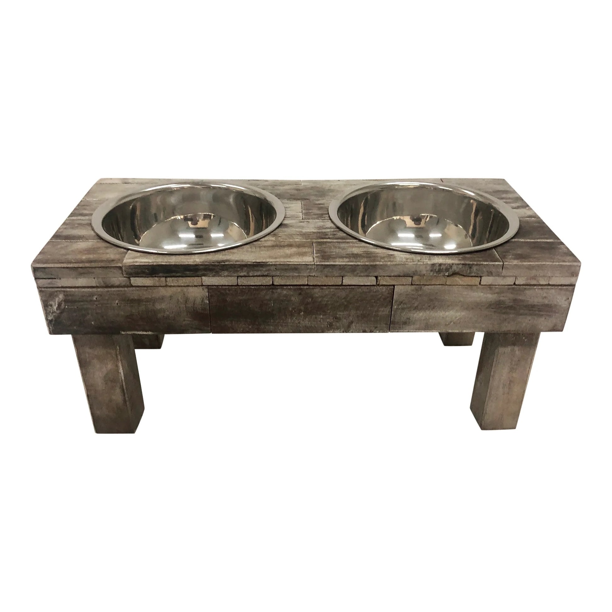 Huntley Equestrian Pet Berjen Elevated Table Double Feeder