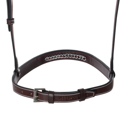 Huntley Equestrian Sedgwick Fancy Stitched Raised Chain Noseband