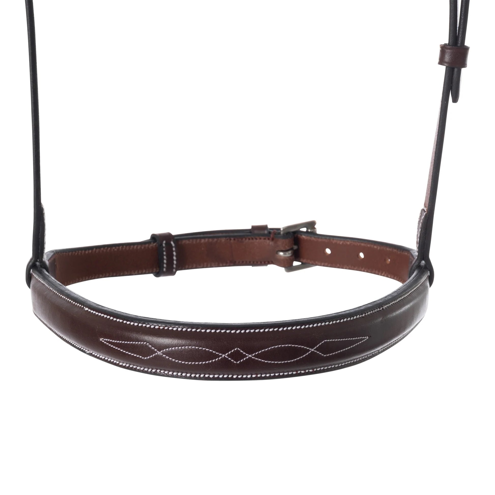 Huntley Equestrian Sedgwick Fancy Stitched Raised Chain Noseband