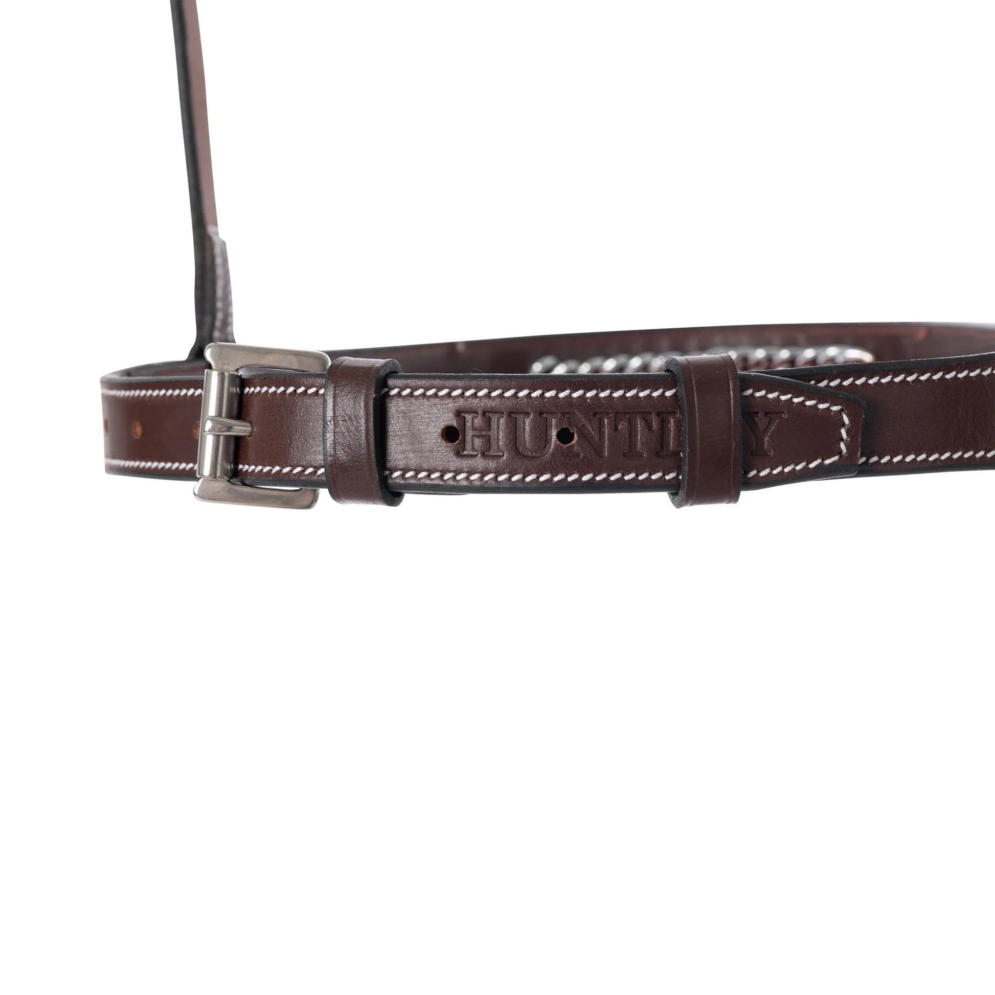 Huntley Equestrian Sedgwick Fancy Stitched Raised Chain Noseband