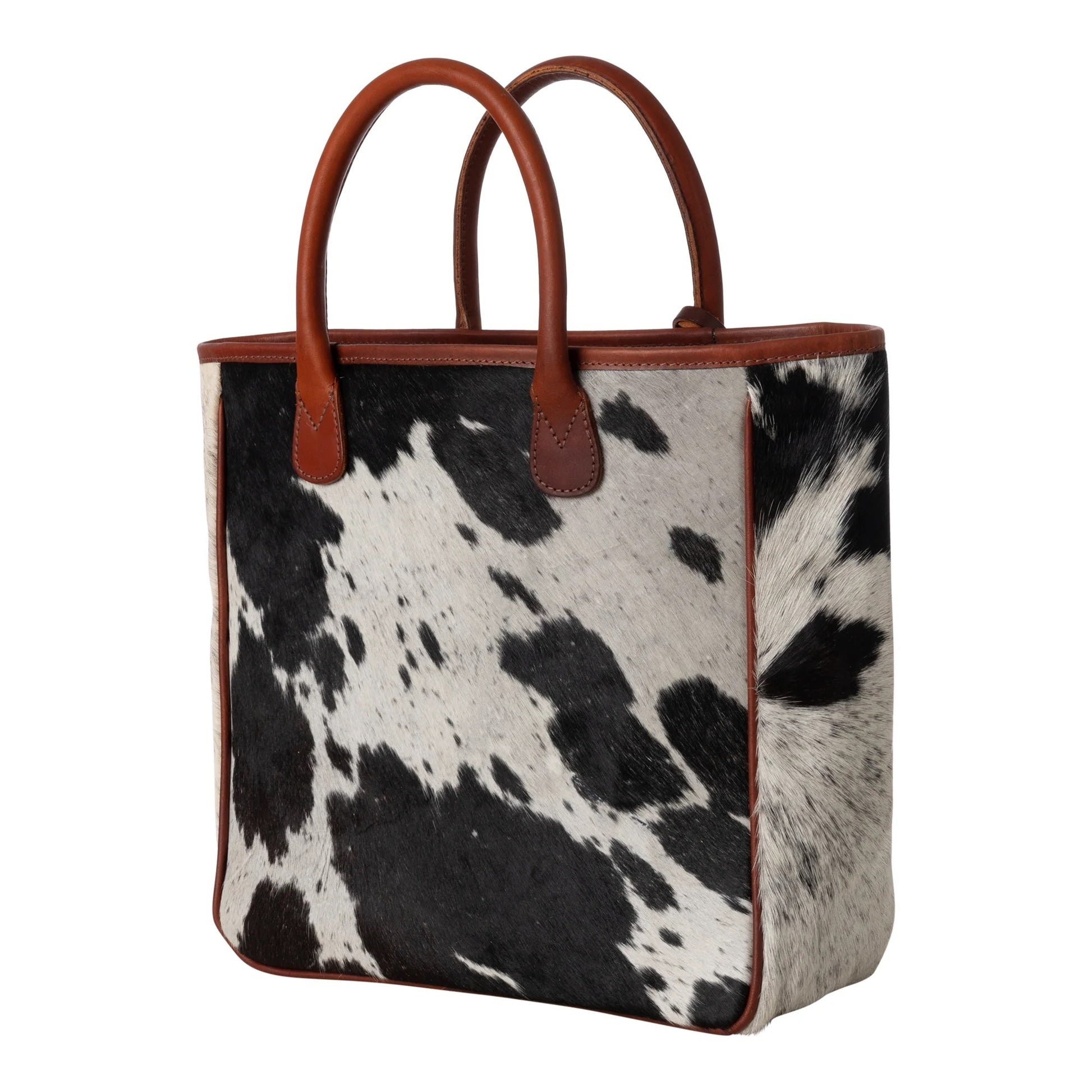 Huntley Equestrian Hair On Hide Cow Leather Handbag