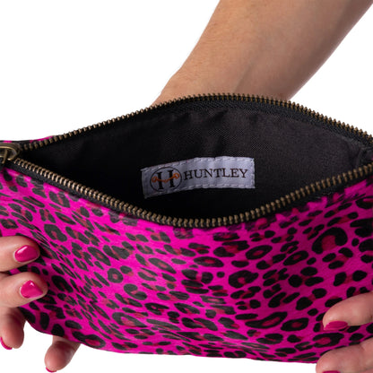 Huntley Equestrian Hair on Hide Leather Wristlet Clutch Purse