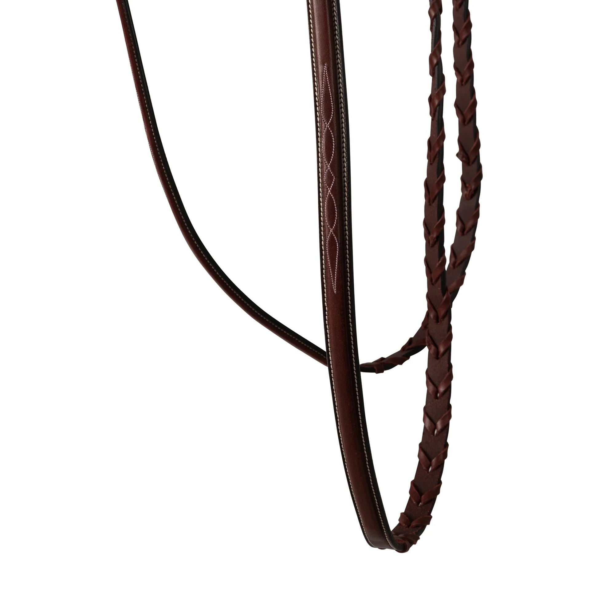 Huntley Equestrian Classic Fancy Stitched Hunter Bridle with Reins