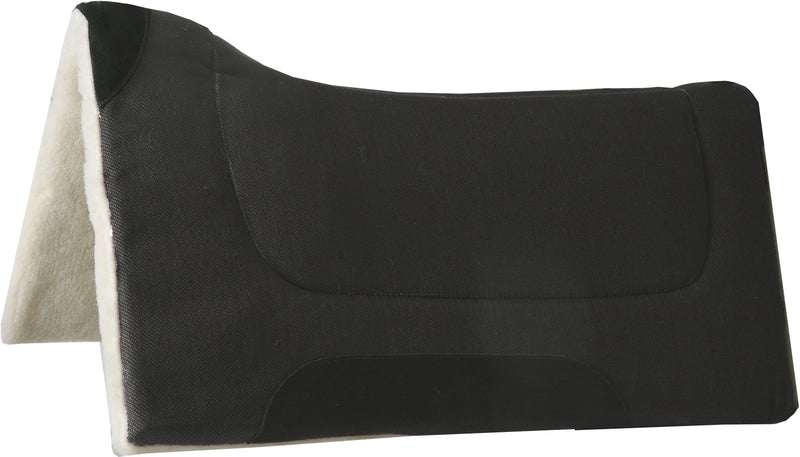 Mustang Blue Horse Brushed Wool Contoured Saddle Pad