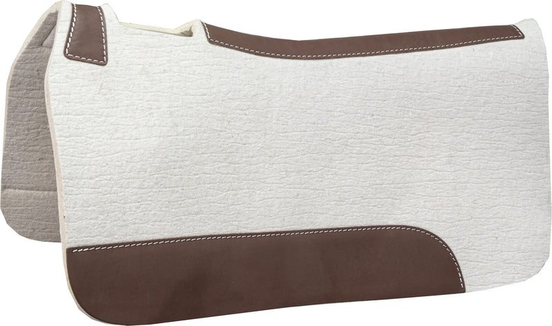 Mustang Blue Horse Pressed Wool Contoured Pad