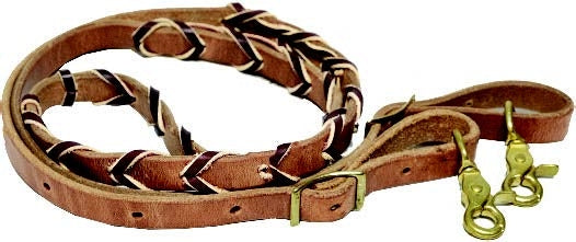Mustang Barrel Reins with Laced Center