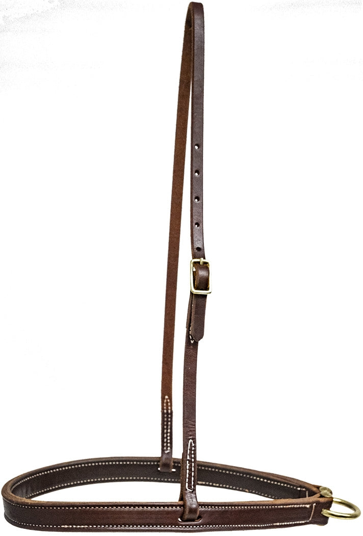 Mustang Double & Stitched Noseband with Solid Brass Hardware
