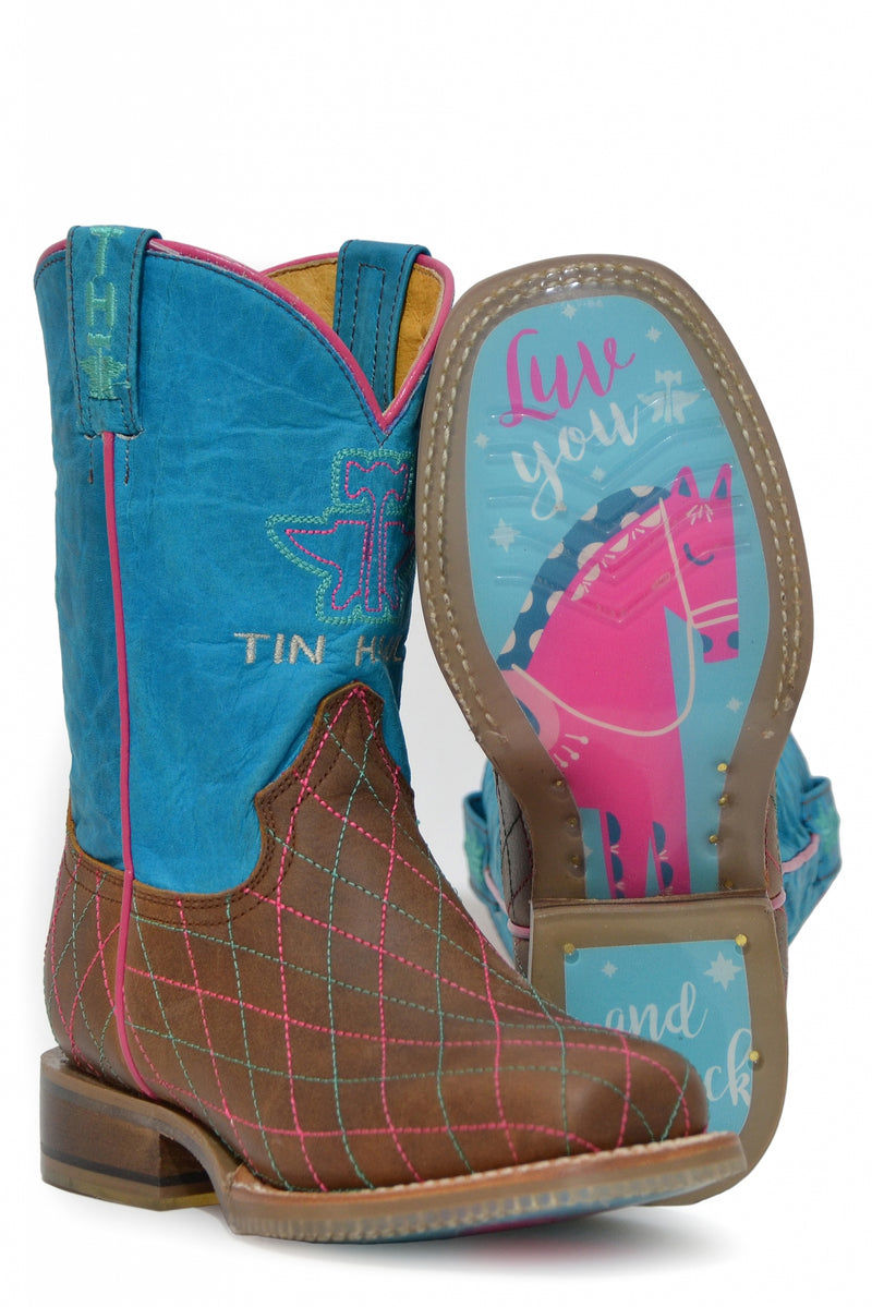 Tin Haul Kids Topeka Square Toe Boots