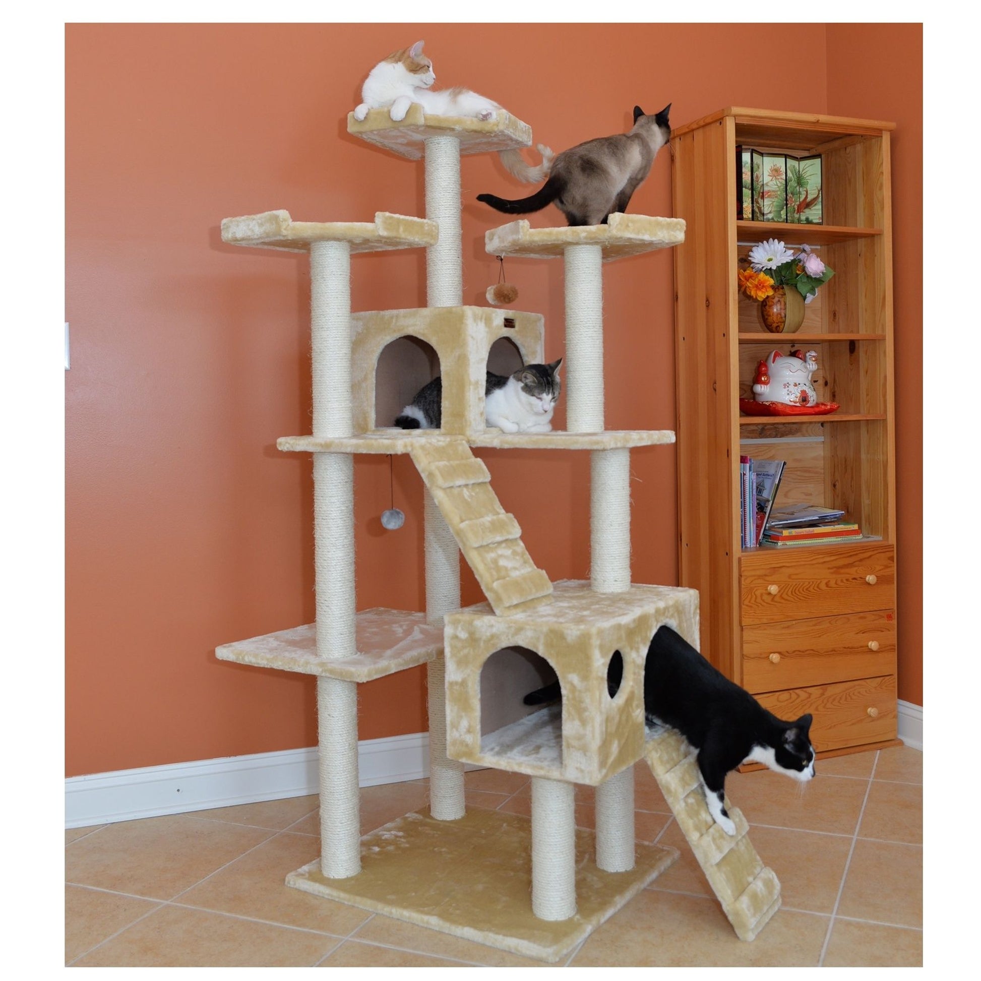 Armarkat A7401 Classic Real Wood Cat Tree