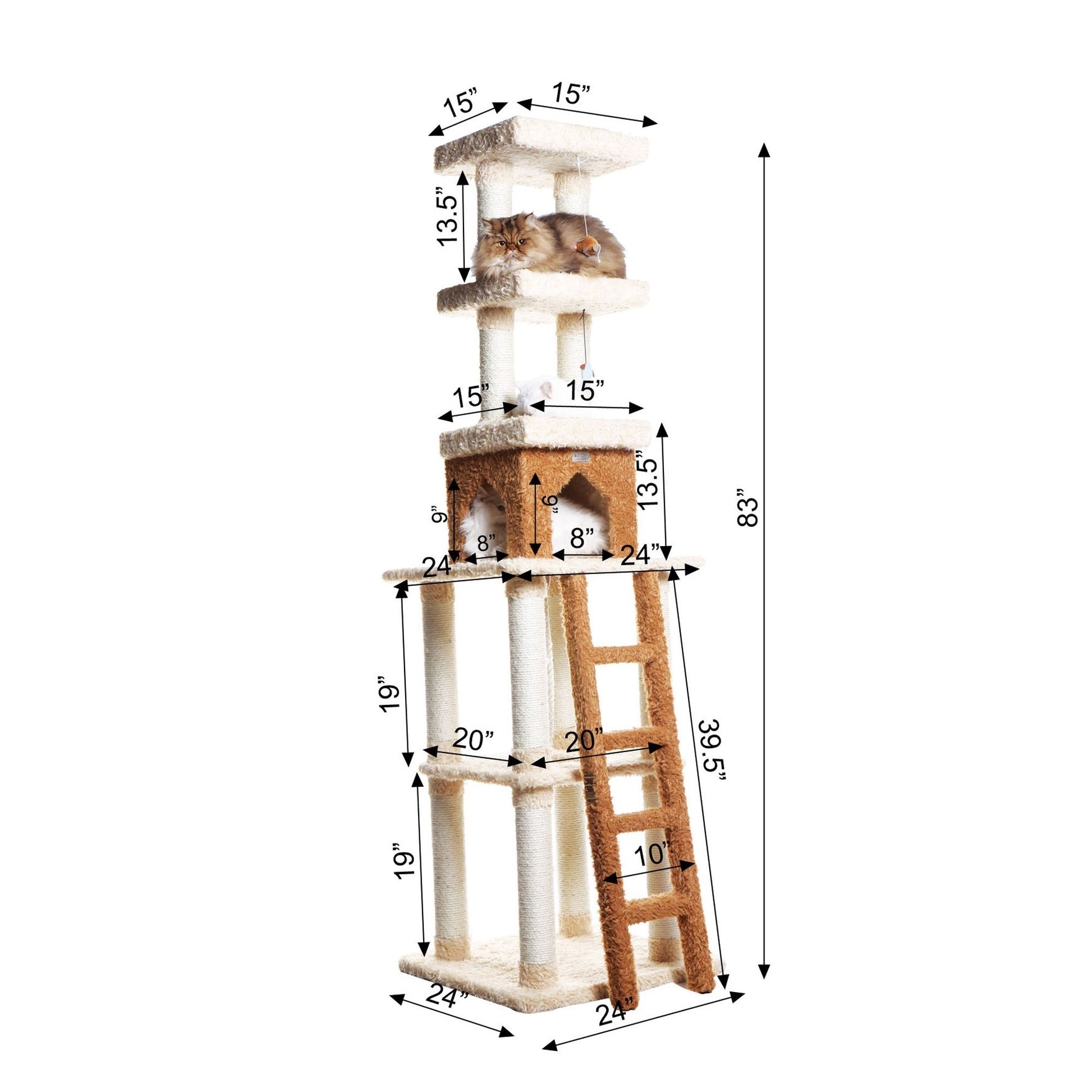 Armarkat X8303 Premium Real Wood Cat Tree