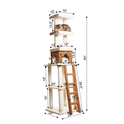 Armarkat X8303 Premium Real Wood Cat Tree