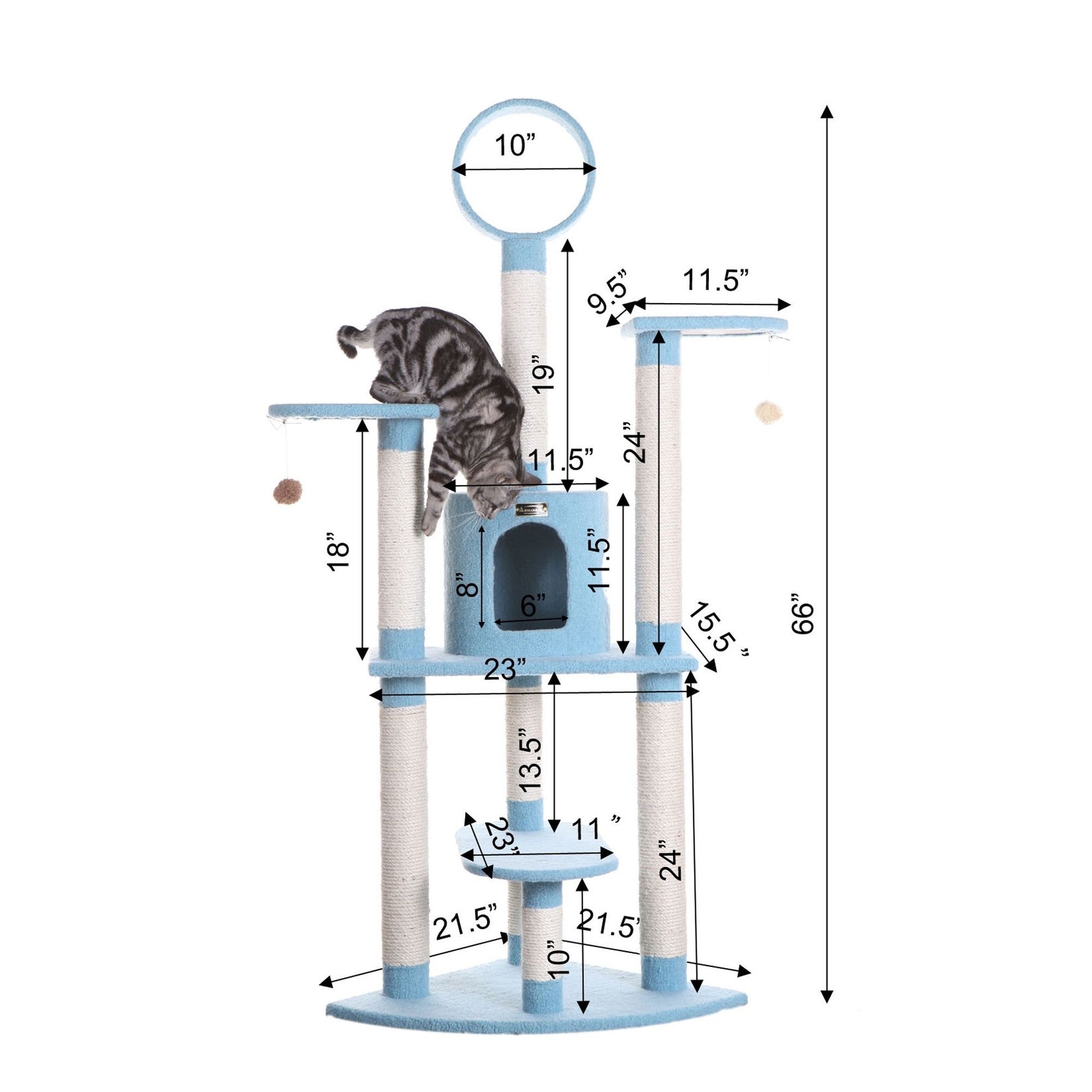 Armarkat B6605 Classic Real Wood Cat Tree