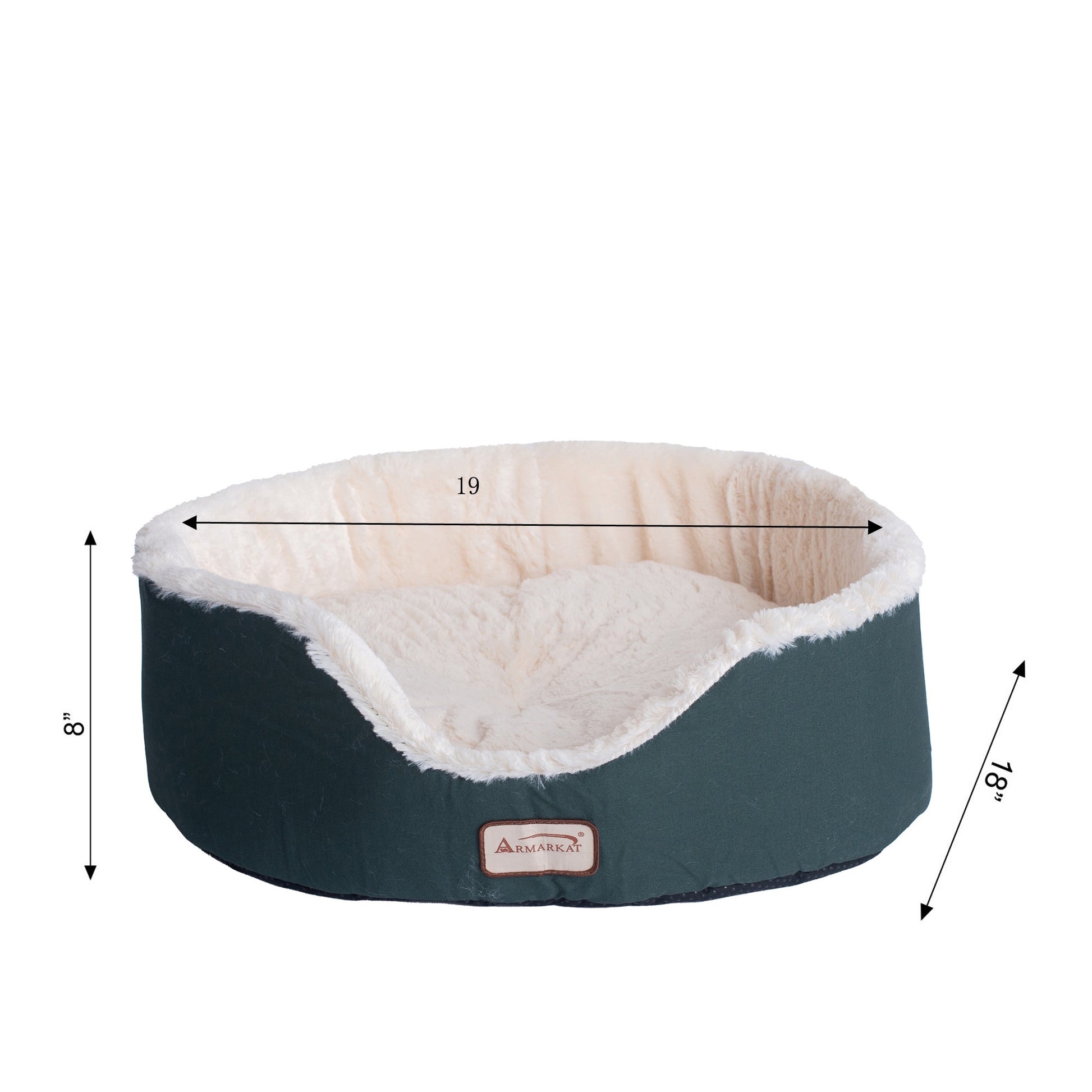 Armarkat Laurel Oval Cuddle Cat Bed