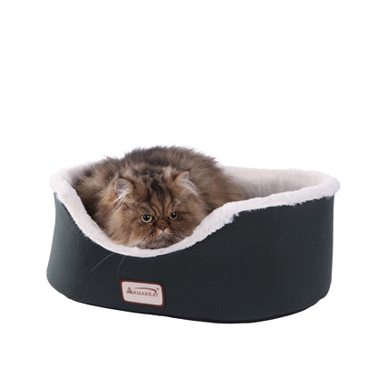 Armarkat Laurel Oval Cuddle Cat Bed