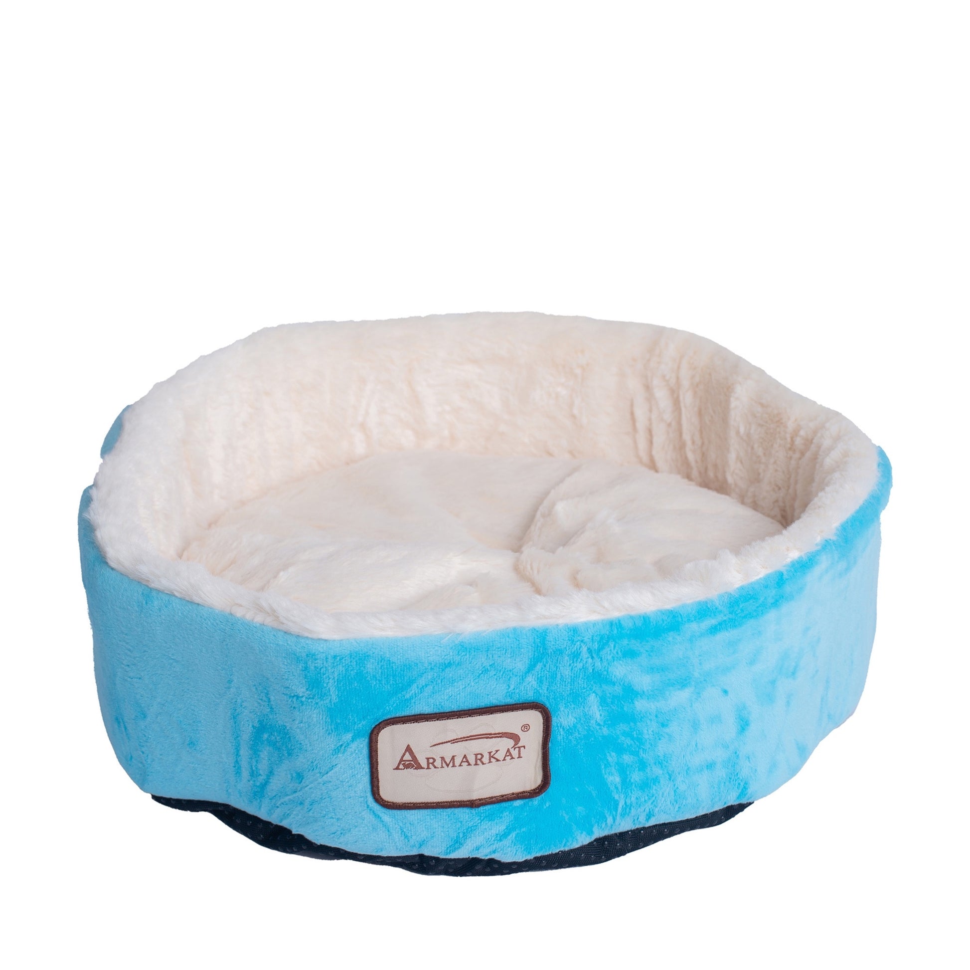 Armarkat Soft Plush Round Donut Cat Bed