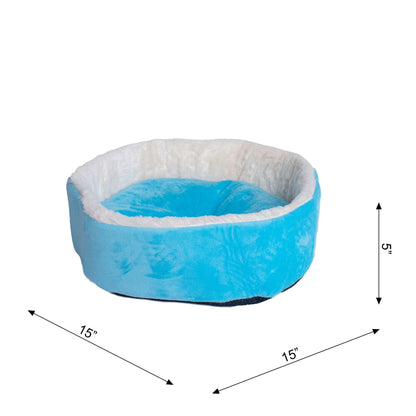 Armarkat Soft Plush Round Donut Cat Bed