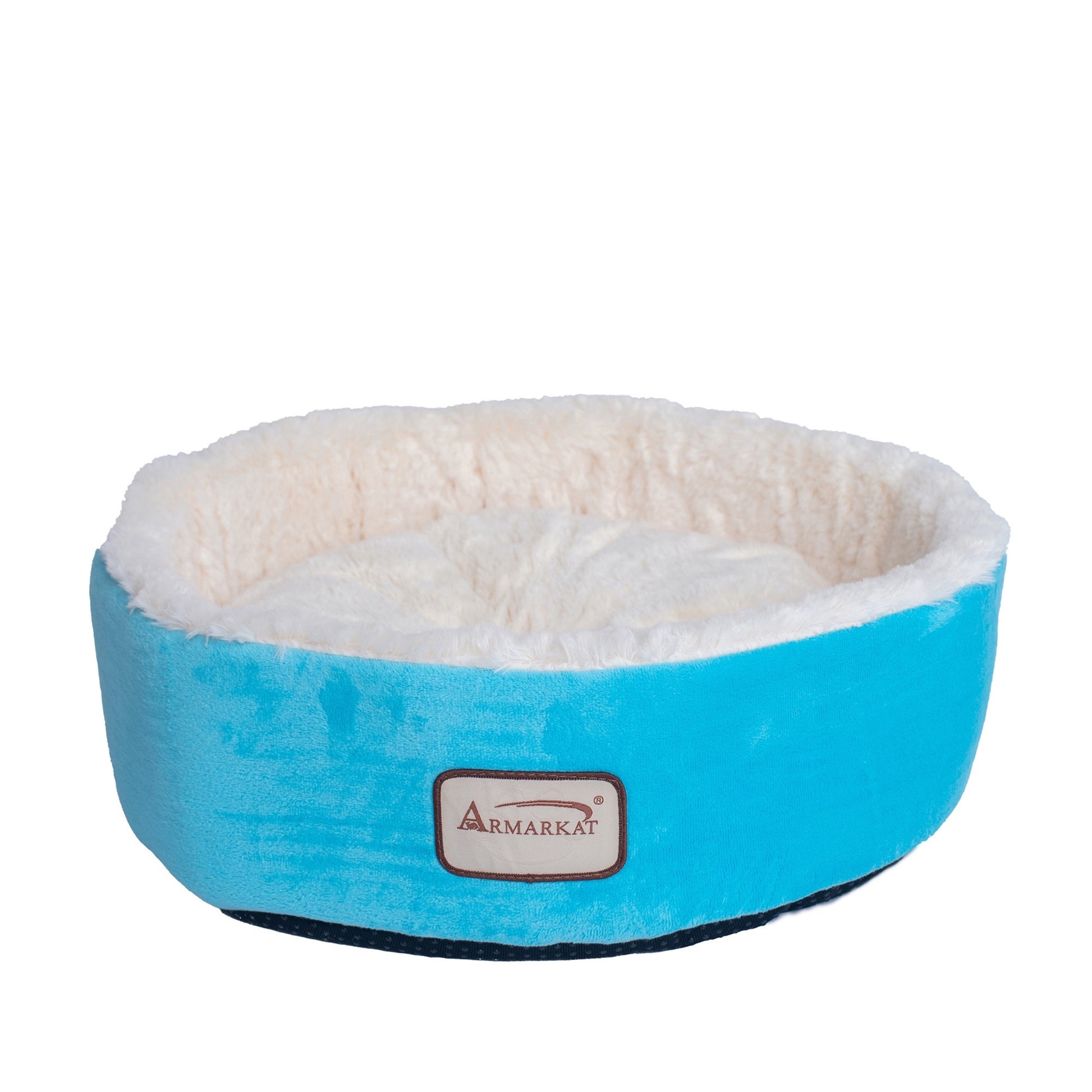 Armarkat Soft Plush Round Donut Cat Bed