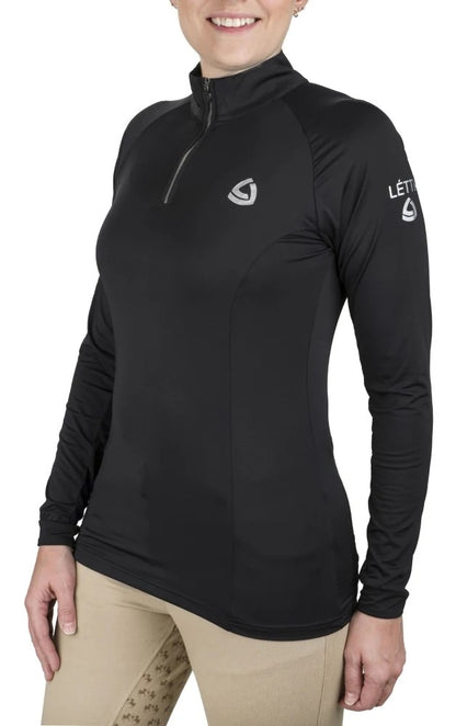 Lettia Ladies Quarter-Zip UPF 50+ Sun Shirt