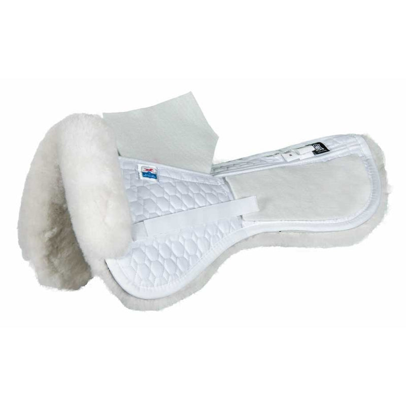 E.A. Mattes Platinum Correction Half Pad with Sheepskin Trim & Shim Pockets