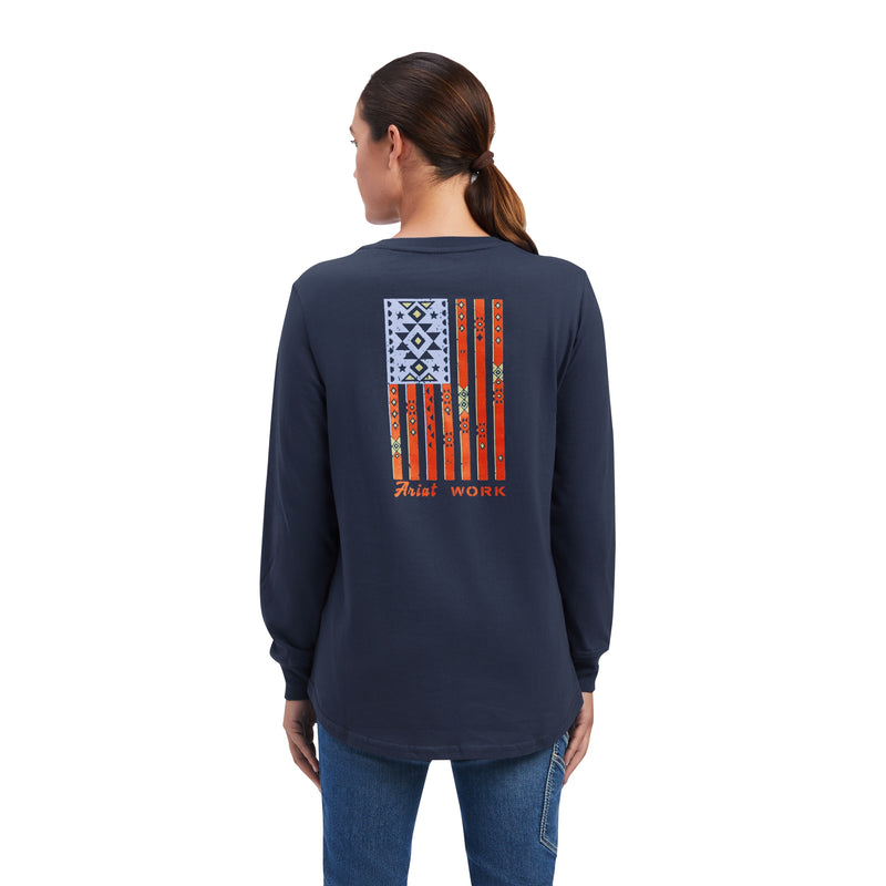 Ariat Ladies Rebar Cotton Strong SouthWest Graphic T-Shirt