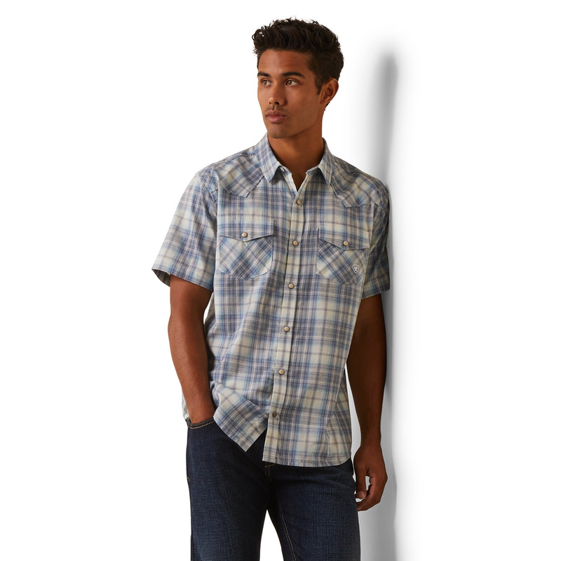Ariat Mens Halterman Retro Fit Snap Shirt