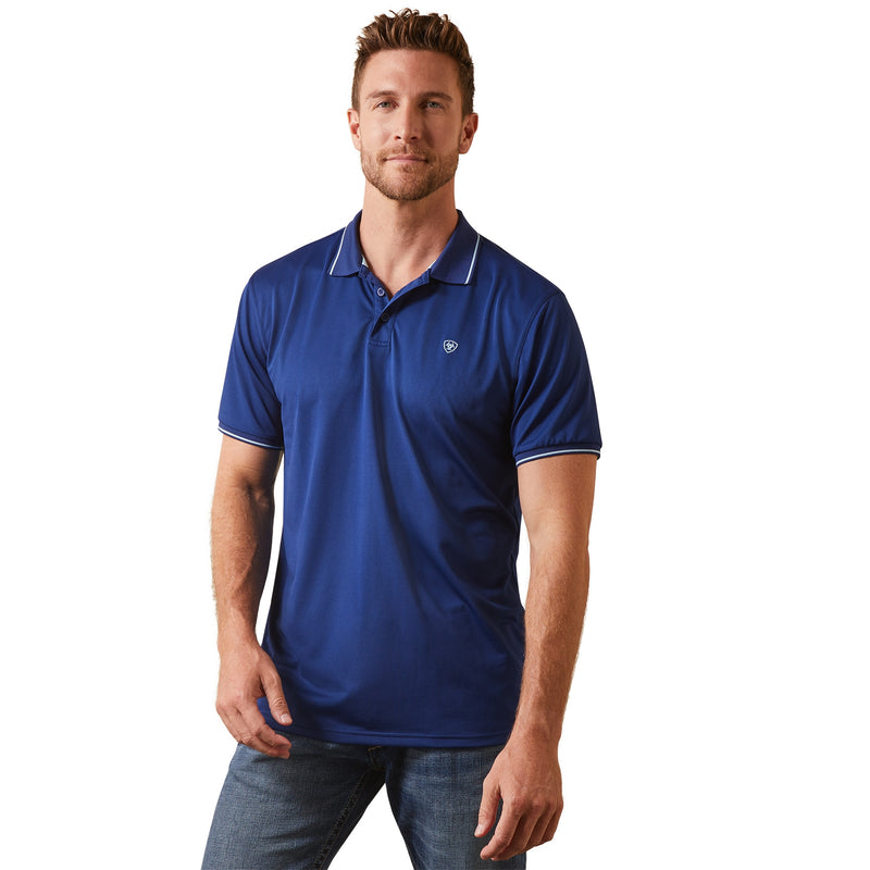 Ariat Mens Logo Fitted Polo Shirt