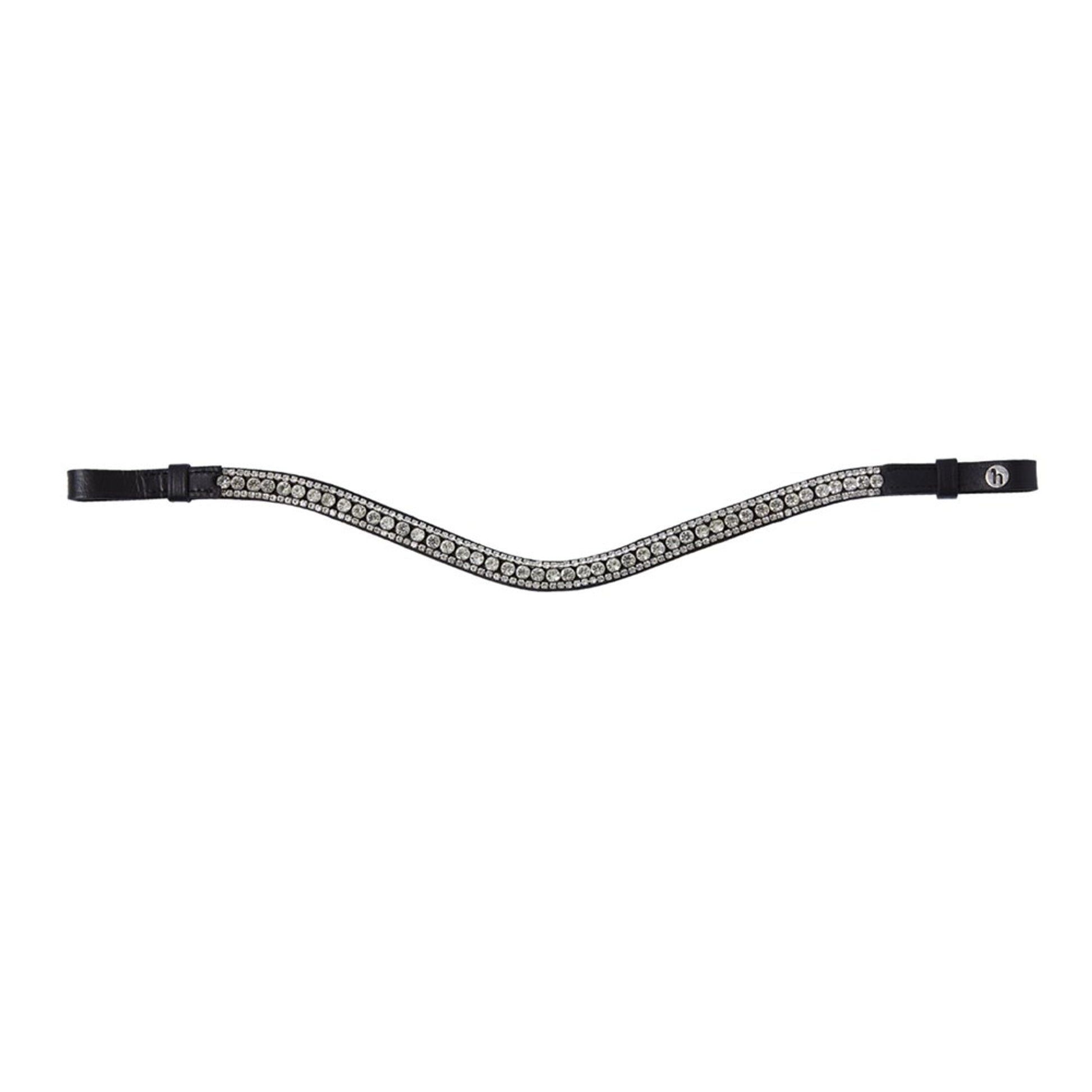 Horze Brackley V-Shaped Browband with Crystals