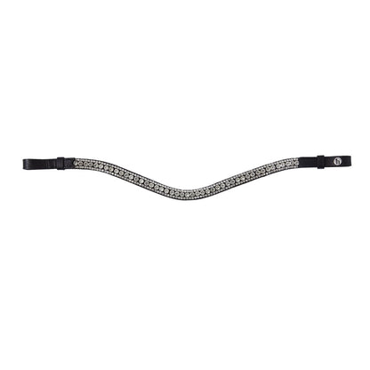 Horze Brackley V-Shaped Browband with Crystals
