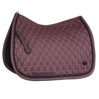 Horze Noir Jumping Saddle Pad with Black Pearls