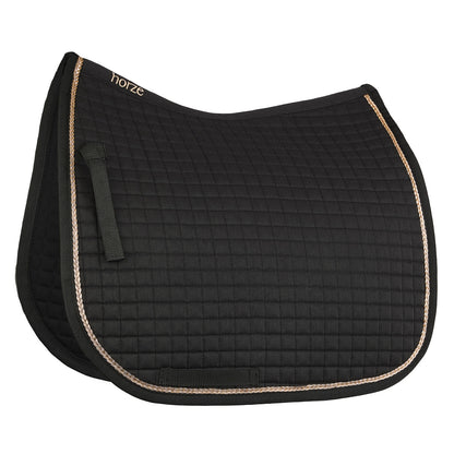 Horze Noir Pearl Corded Dressage Saddle Pad