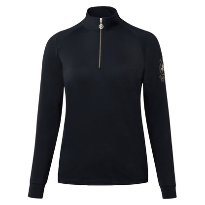 B Vertigo Ladies Sidney Long Sleeved Ventilated Half Zip Shirt