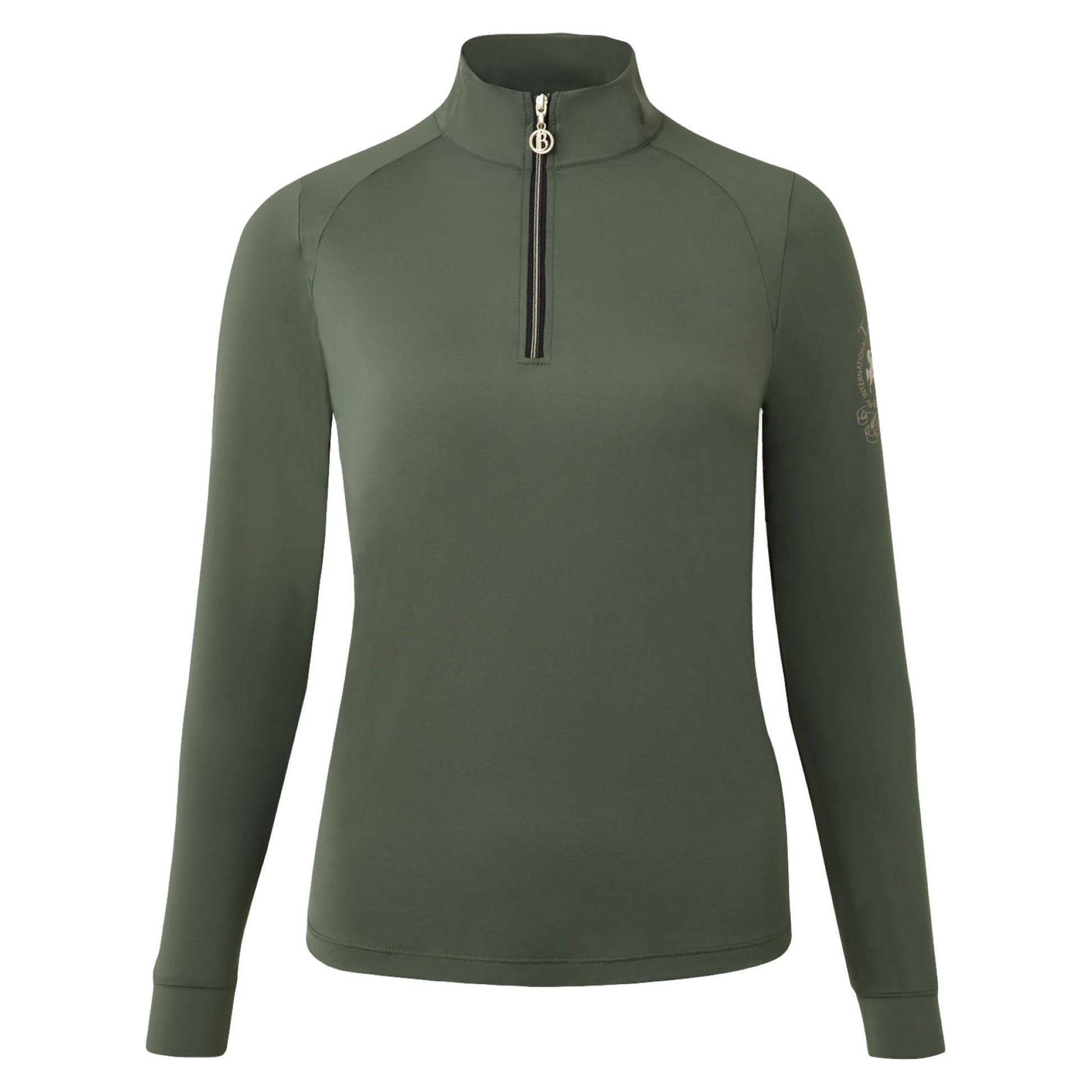 B Vertigo Ladies Sidney Long Sleeved Ventilated Half Zip Shirt