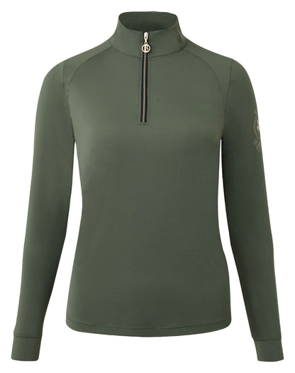 B Vertigo Ladies Sidney Long Sleeved Ventilated Half Zip Shirt